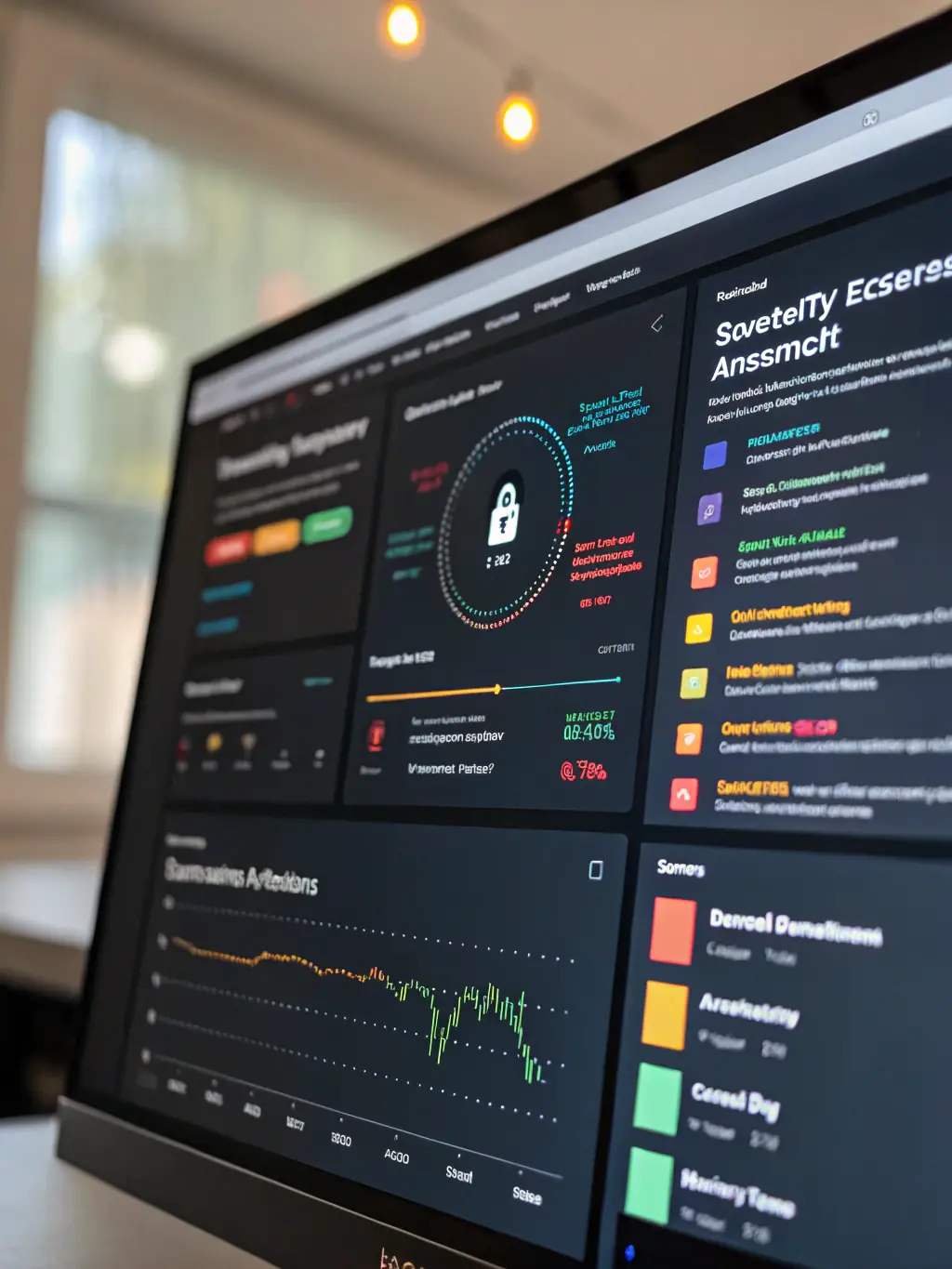 An image showcasing the security vulnerability scanning feature of pchelpzone's audit tool, with a clear display of identified threats and recommended actions.